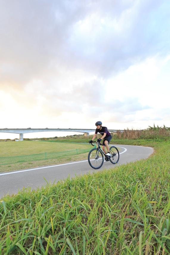 久留米・うきは周遊サイクリング 筑後川サイクリングロード28（縦）