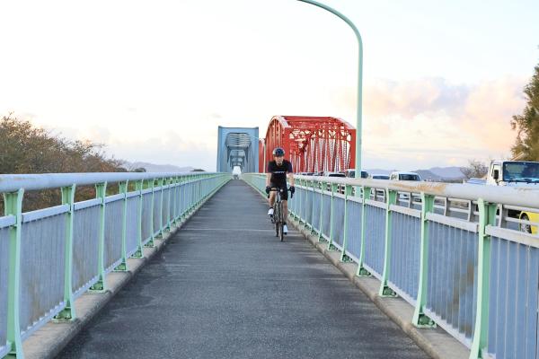 久留米・うきは周遊サイクリング 筑後川サイクリングロード39（横）
