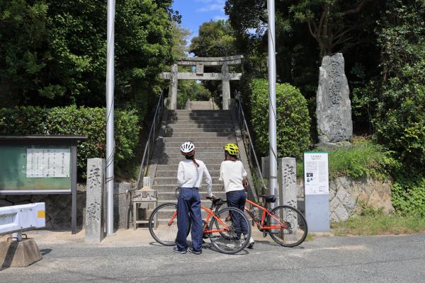 宗像・志賀島サイクリング 志賀海神社01（横）