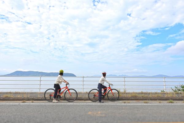 宗像・志賀島サイクリング 志賀島の海岸線04