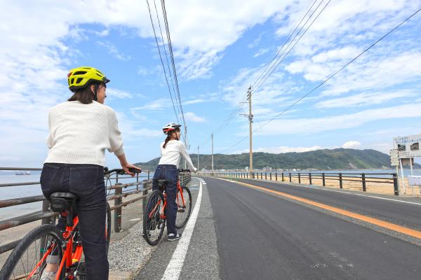 宗像・志賀島サイクリング 志賀島橋（往路）07（横）