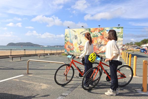 宗像・志賀島サイクリング 福津市観光情報ステーション「ビーチハウス」12（横）