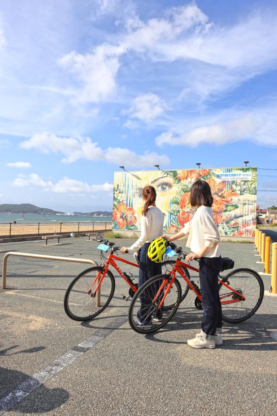 宗像・志賀島サイクリング 福津市観光情報ステーション「ビーチハウス」13（縦）