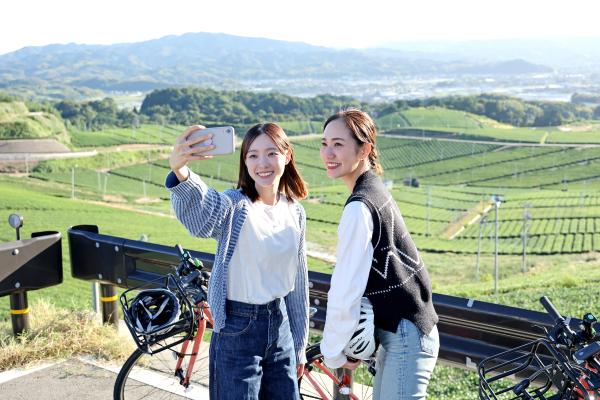 筑後周遊サイクリング 八女中央茶園近郊（茶畑）07（横）