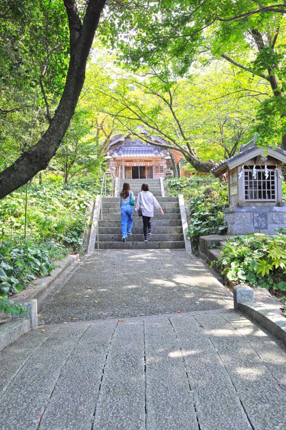 福岡・糸島サイクリング 鎮懐石八幡宮09（縦）