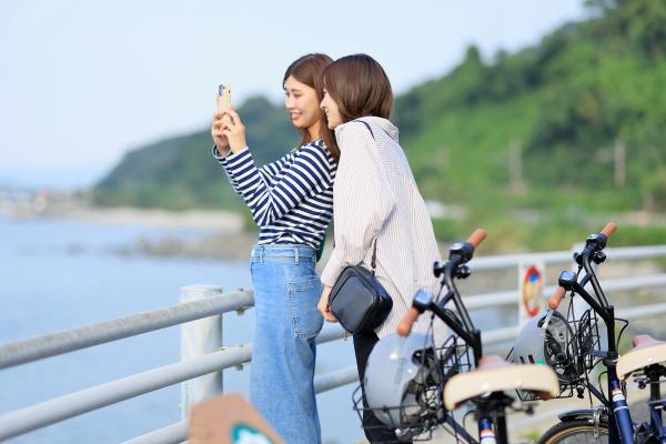 福岡・糸島サイクリング 糸島の海岸線09（横）