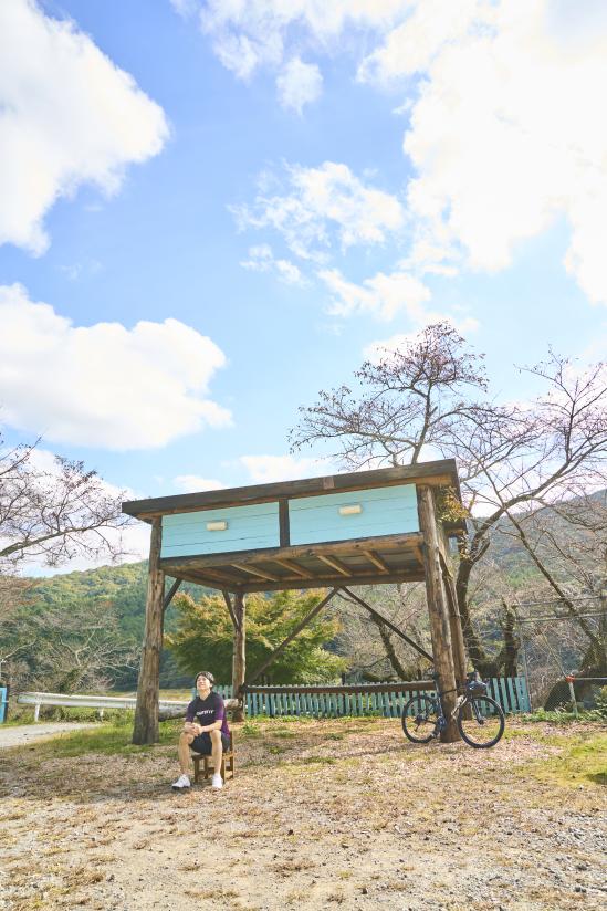 豊前・東峰サイクリング 大きな机（もみじ学舎）06（縦）