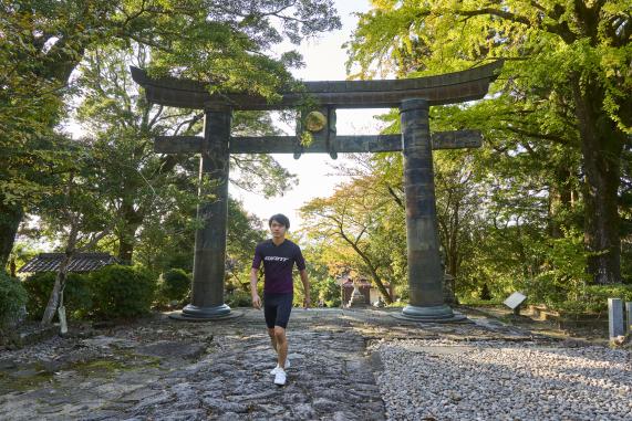 豊前・東峰サイクリング 英彦山神宮 銅鳥居25（横）