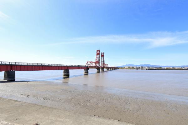 那珂川・大牟田サイクリング 筑後川昇開橋01（横）