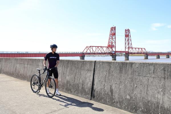 那珂川・大牟田サイクリング 筑後川昇開橋03（横）