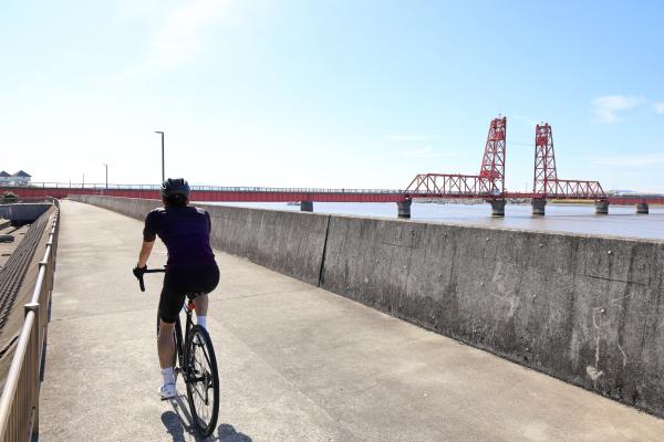 那珂川・大牟田サイクリング 筑後川昇開橋07（横）