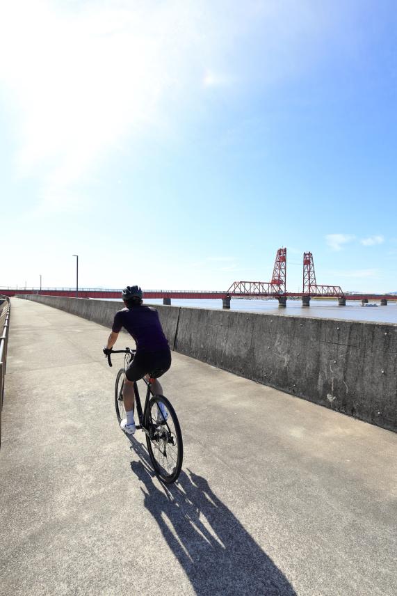 那珂川・大牟田サイクリング 筑後川昇開橋08（縦）