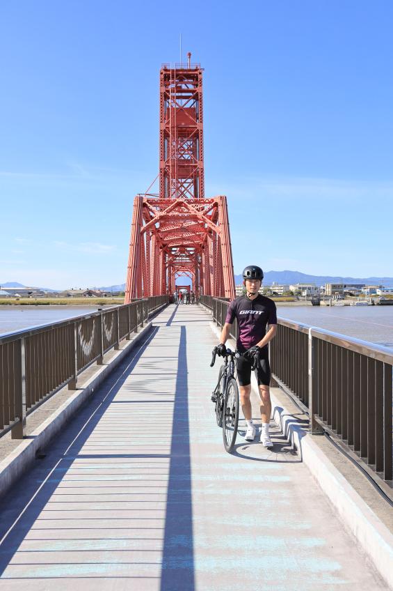 那珂川・大牟田サイクリング 筑後川昇開橋14（縦）