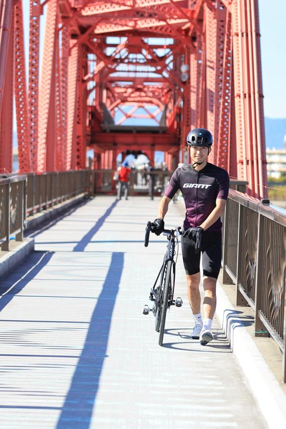 那珂川・大牟田サイクリング 筑後川昇開橋17（縦）