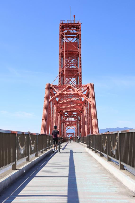 那珂川・大牟田サイクリング 筑後川昇開橋23（縦）