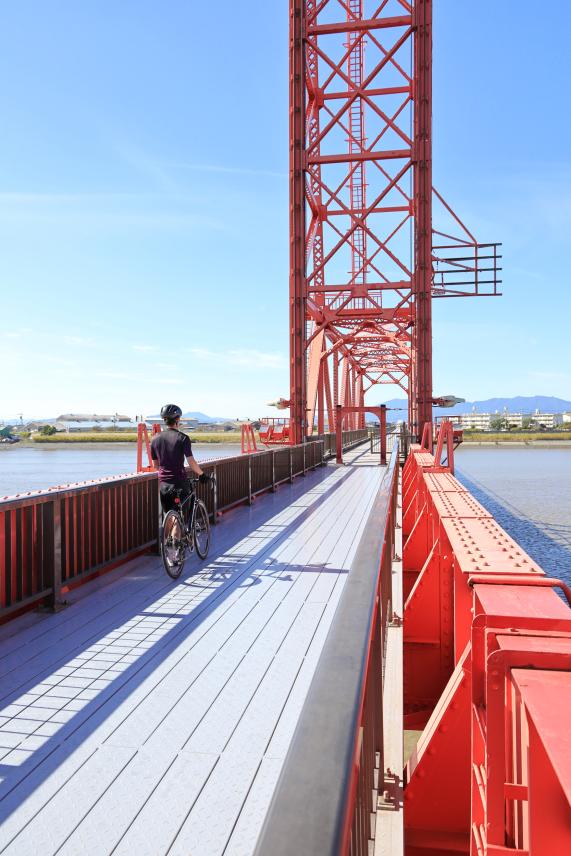 那珂川・大牟田サイクリング 筑後川昇開橋28（縦）