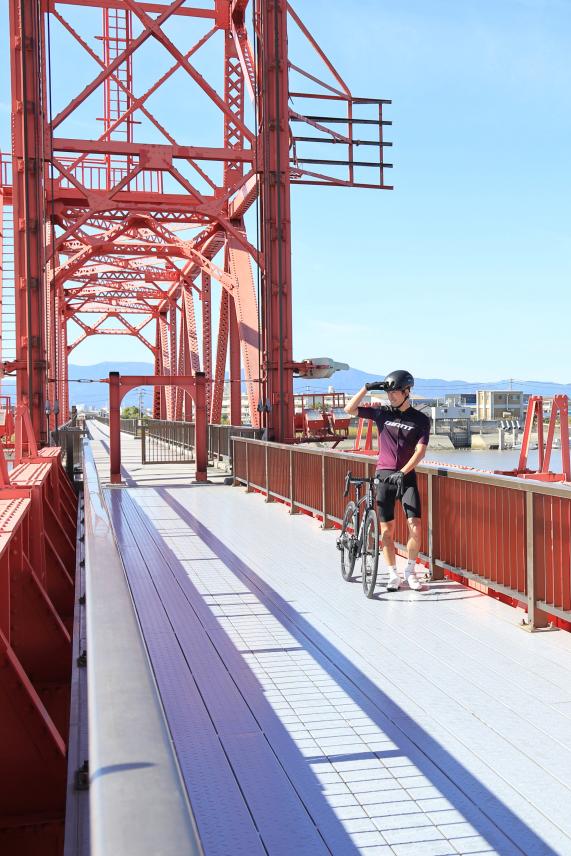 那珂川・大牟田サイクリング 筑後川昇開橋31（縦）