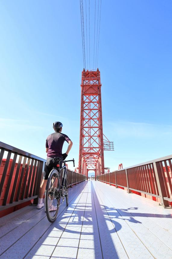 那珂川・大牟田サイクリング 筑後川昇開橋33（縦）