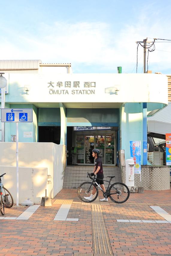 那珂川・大牟田サイクリング 大牟田駅04（縦）