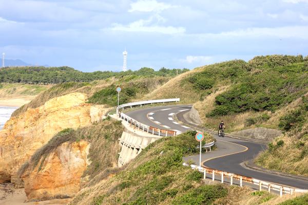北九州（門司）・芦屋サイクリング 芦屋町の海岸線04（横）