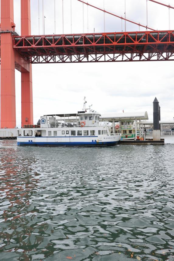 北九州（門司）・芦屋サイクリング 若戸大橋と若戸渡船29（縦）