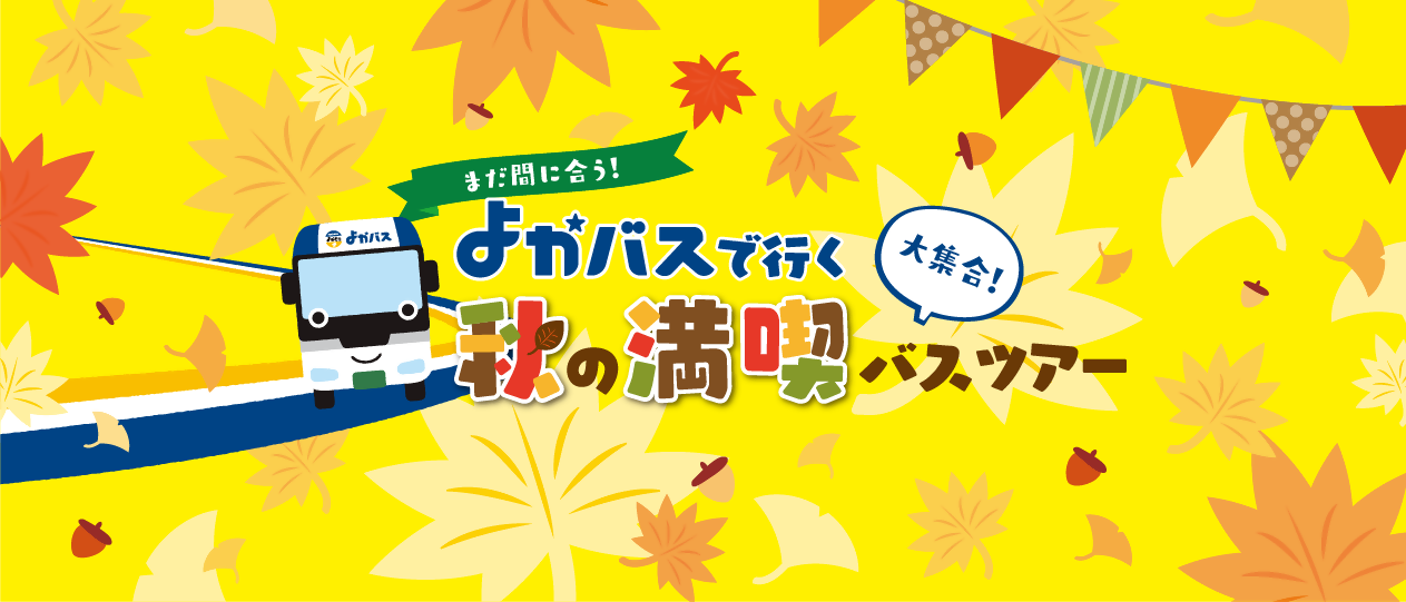 まだ間に合う！よかバスで行く 秋の満喫バスツアー