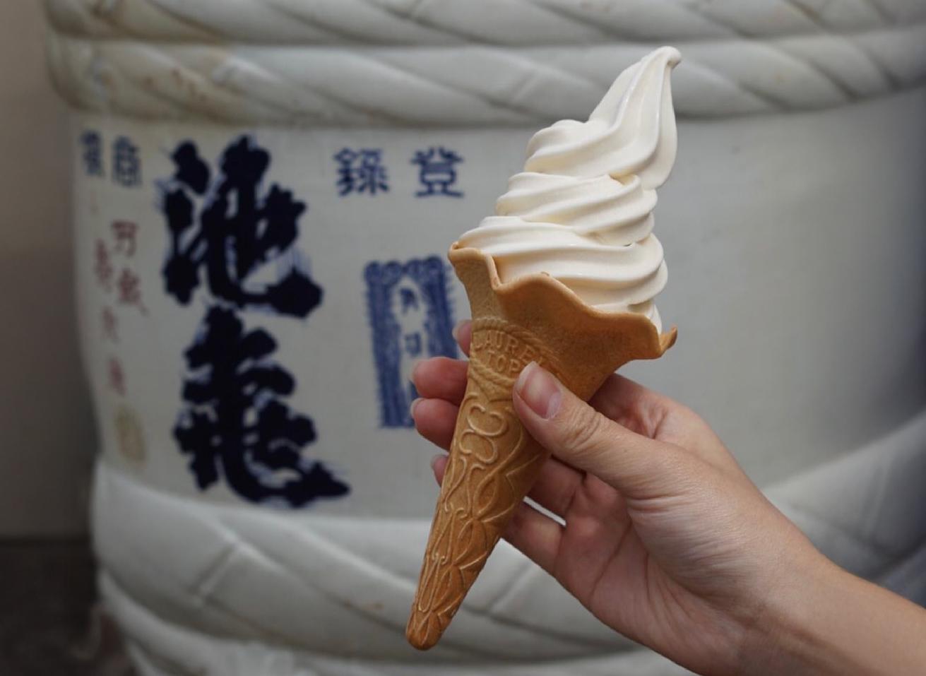 A mild amazake soft serve ice cream with a subtle aroma of koji-1