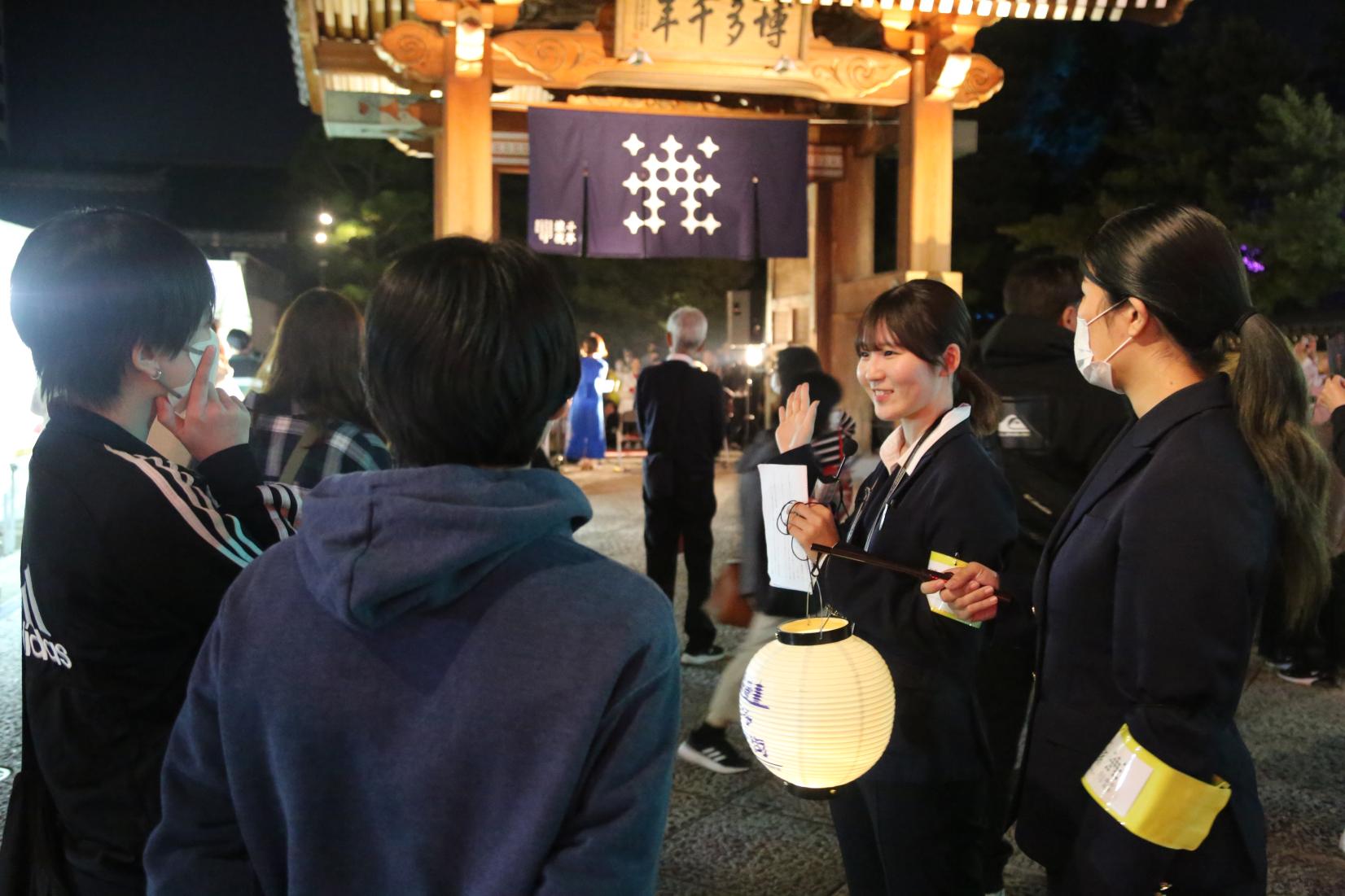 博多区専門学生が博多旧市街ライトアップウォークを盛り上げてくれます！-1