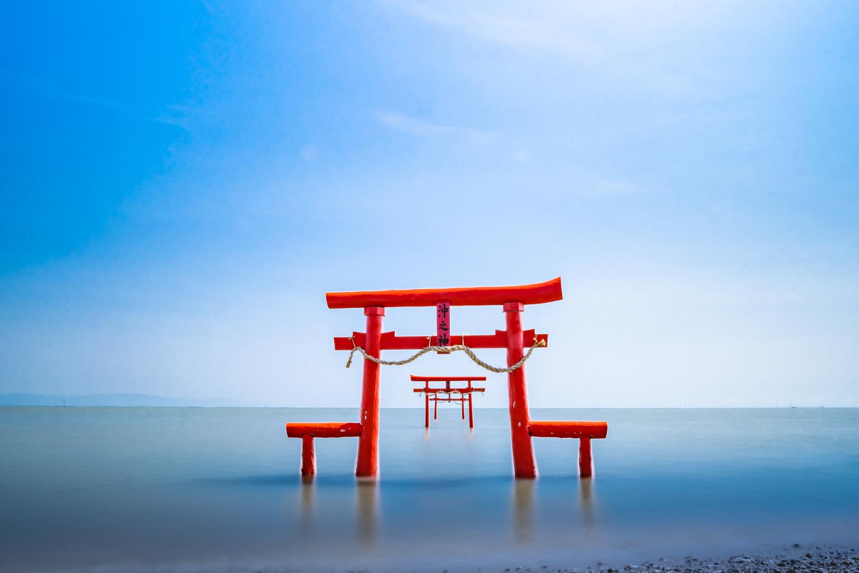 【2日目】大魚神社の海中鳥居