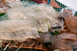 The seafood cuisine of the Keya Ryokan Gai&nbsp;
