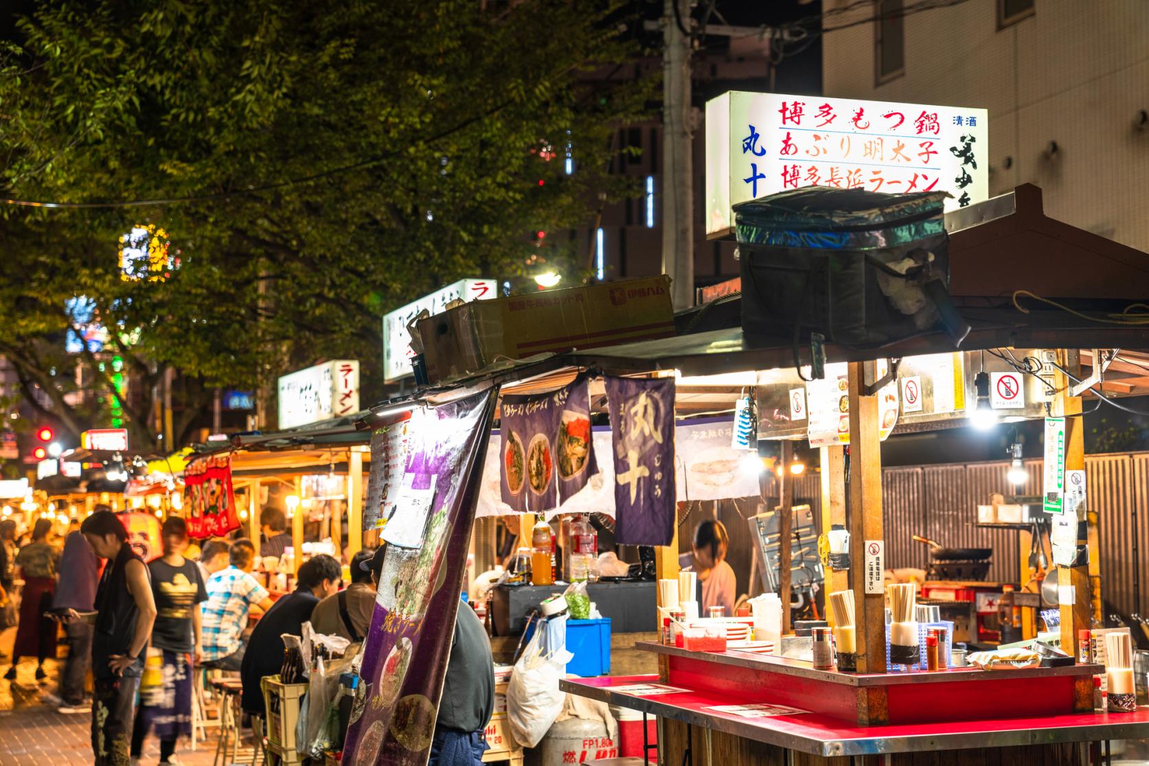 [Day 1] Yatai food stall tour in Nakasu and Tenjin