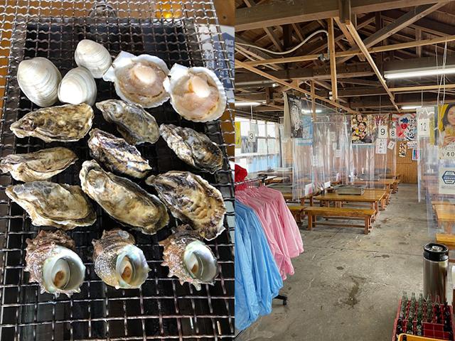 Oyster hut Hachigame - directly managed by Sone fishermen