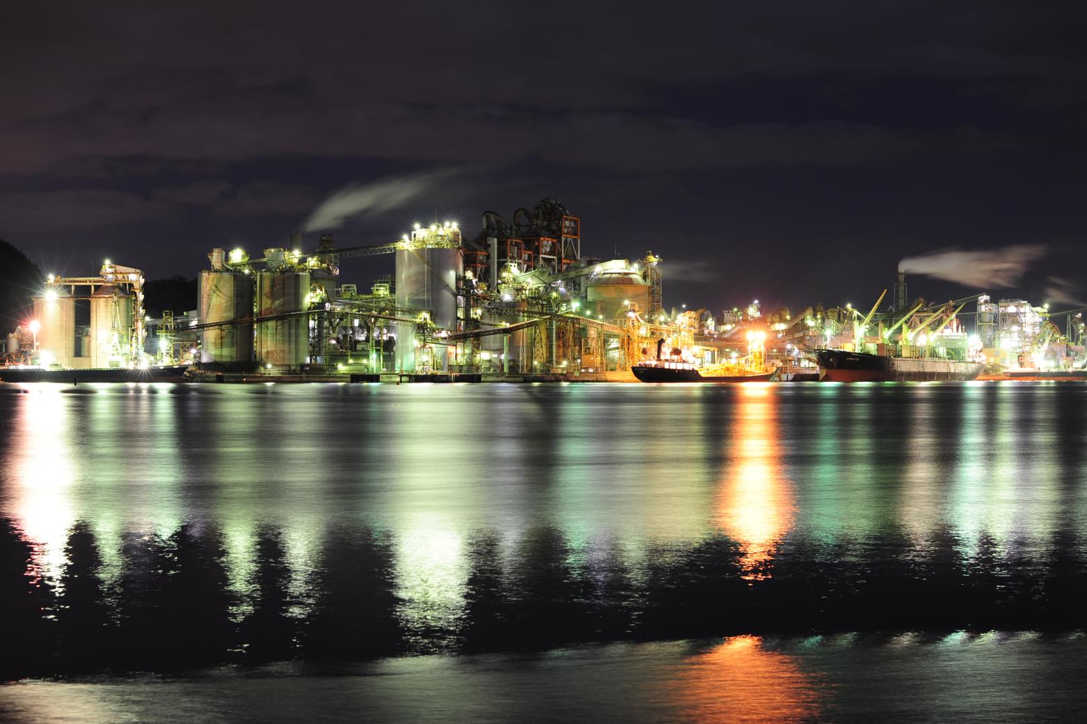 苅田町の工場夜景