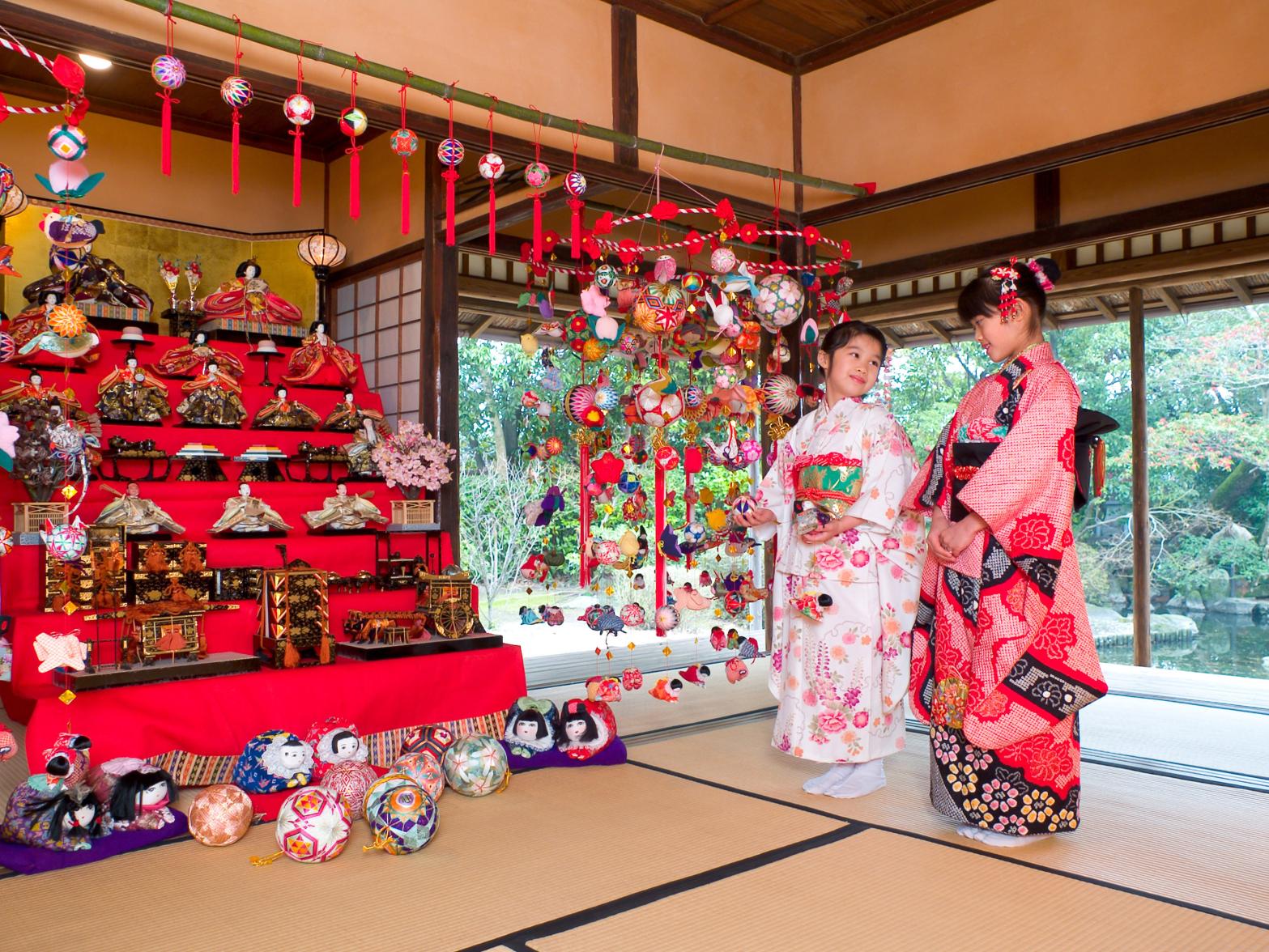 春季风情诗“柳川女儿节吉祥挂物　Sagemon巡游”