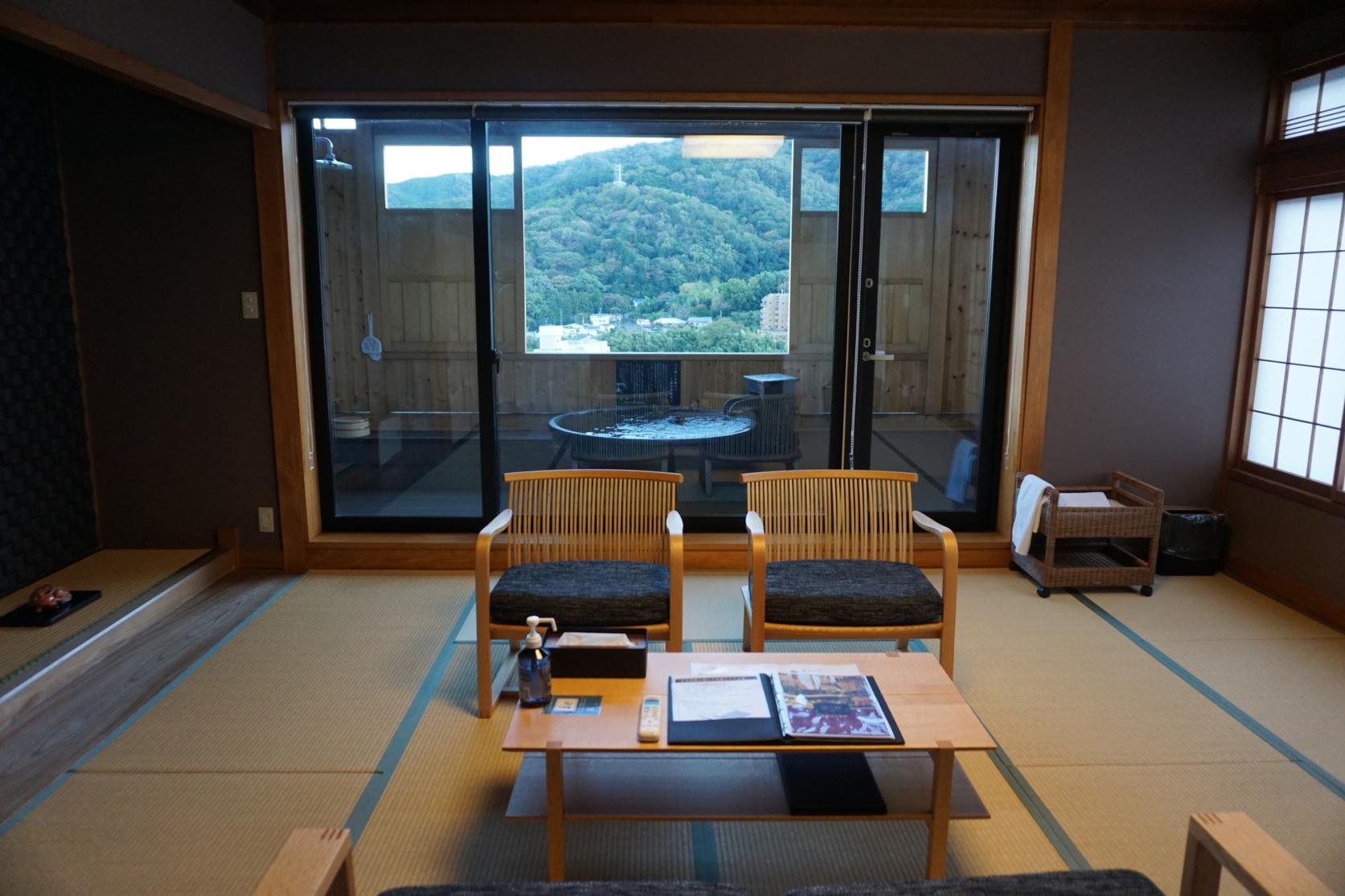 温泉付き客室のある旅館