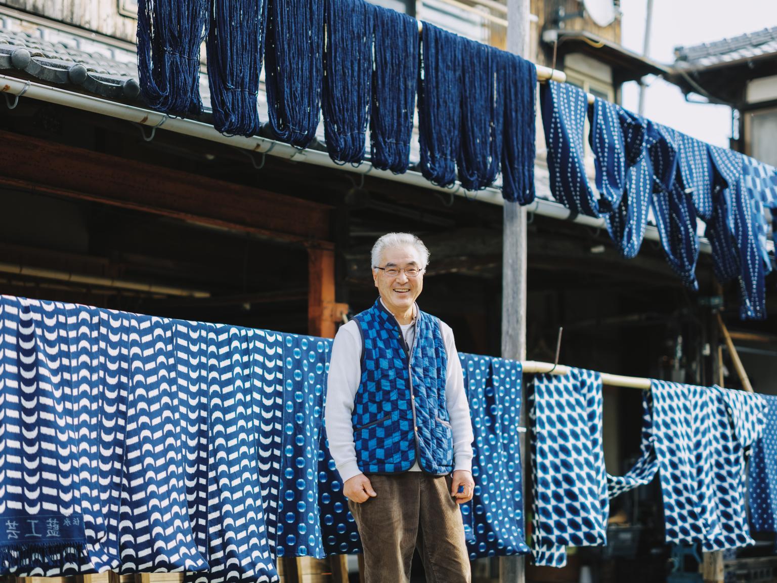 藍染絣工房　山村健