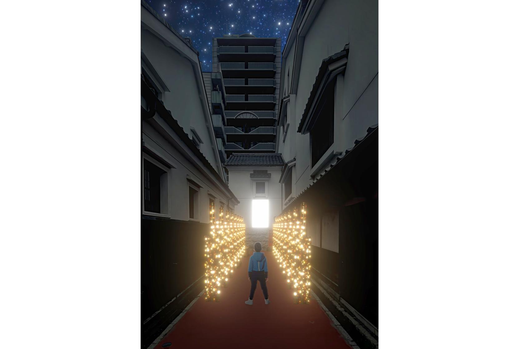 灯り語り～竹あかりが灯す博多旧市街の記憶～