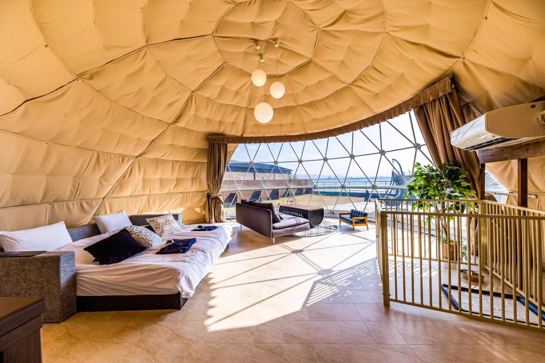 규슈 시사이드 글램핑 그랑돔 후쿠오카 후쿠쓰