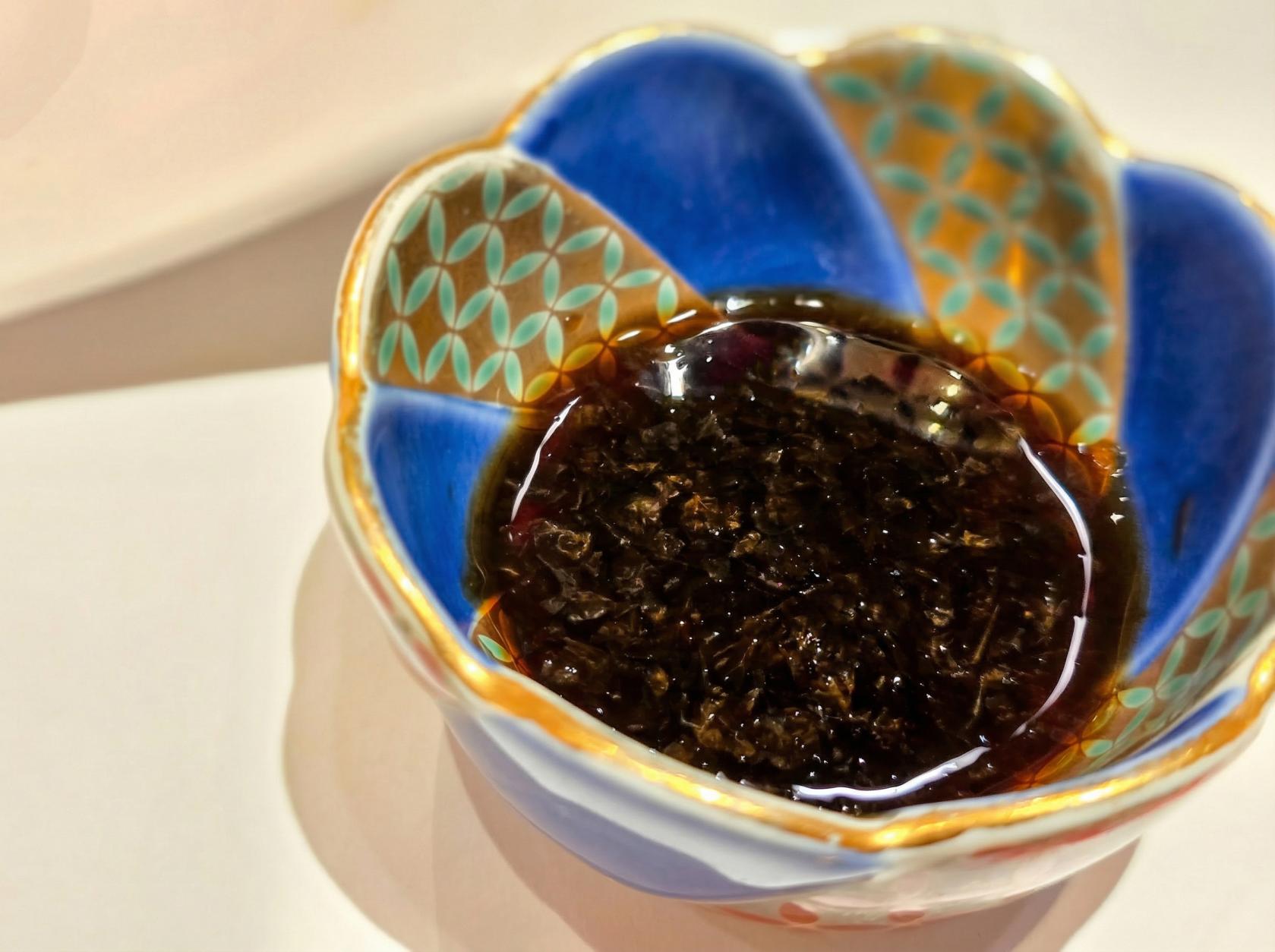 【お造り】海苔醤油にあわせる真紅の桜刺し-1