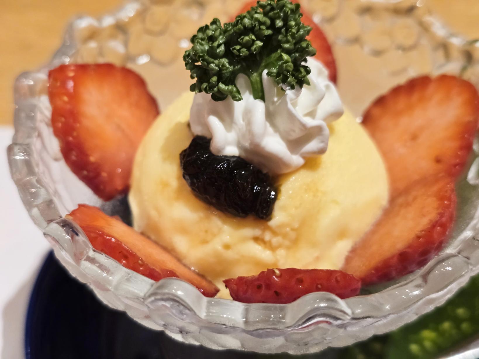 【水菓子】海苔ソースとアイスの相性-1