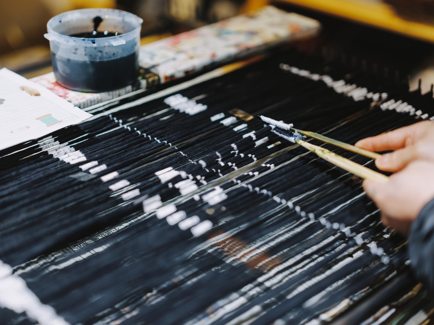 久留米だけの技法「つまみ染め」-1