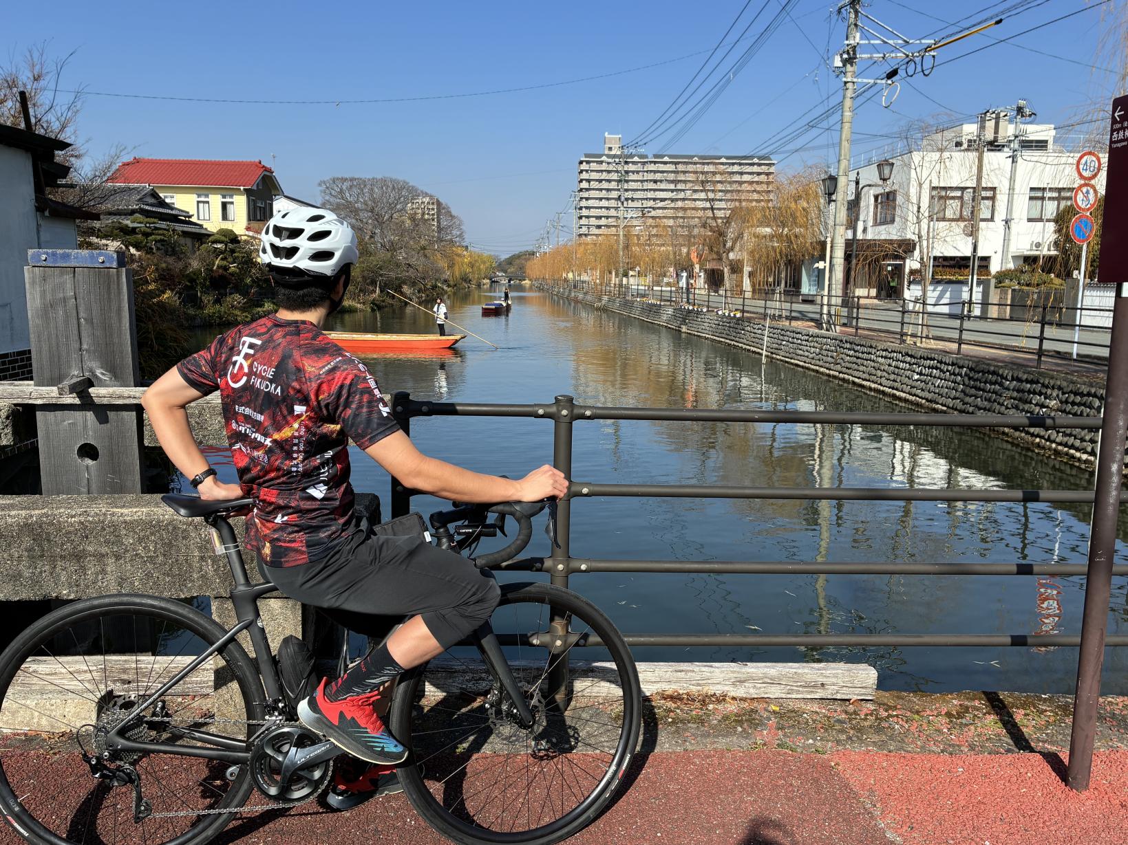 ⑥川下りの舟が行き交う柳川の町並み-1