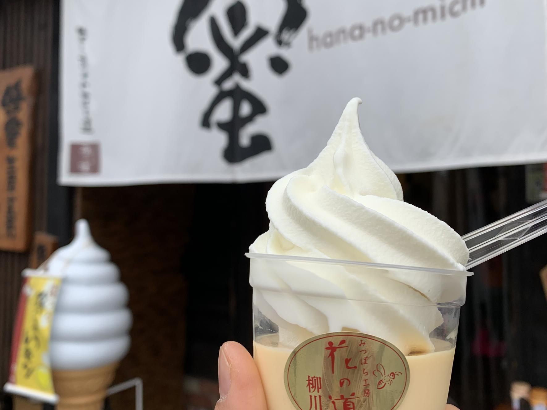 川下りの船と並走も-6