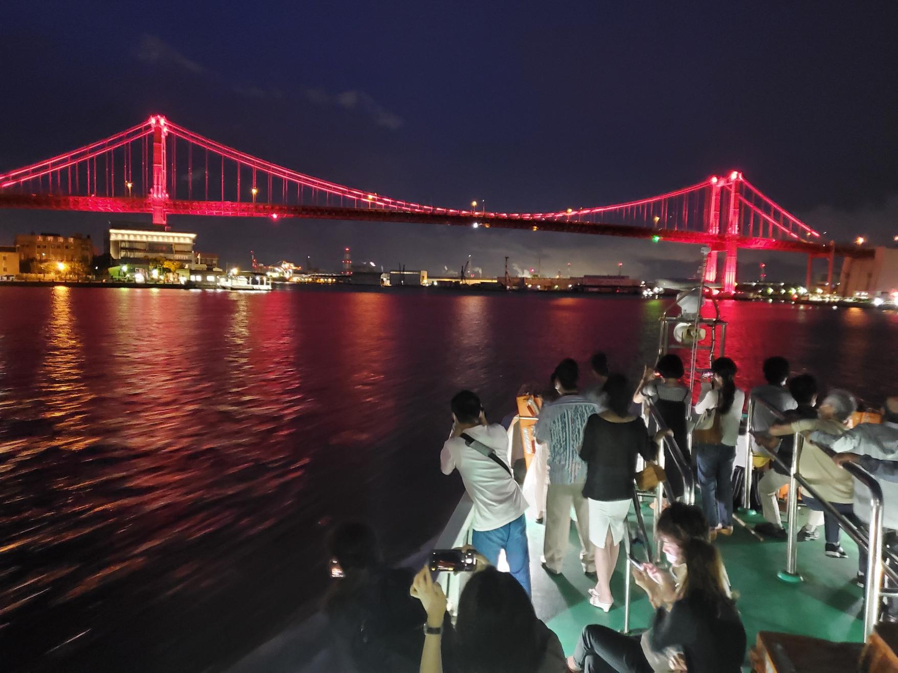 【關門汽船】工廠夜景×啤酒「啤酒遊船」（北九州市）-1