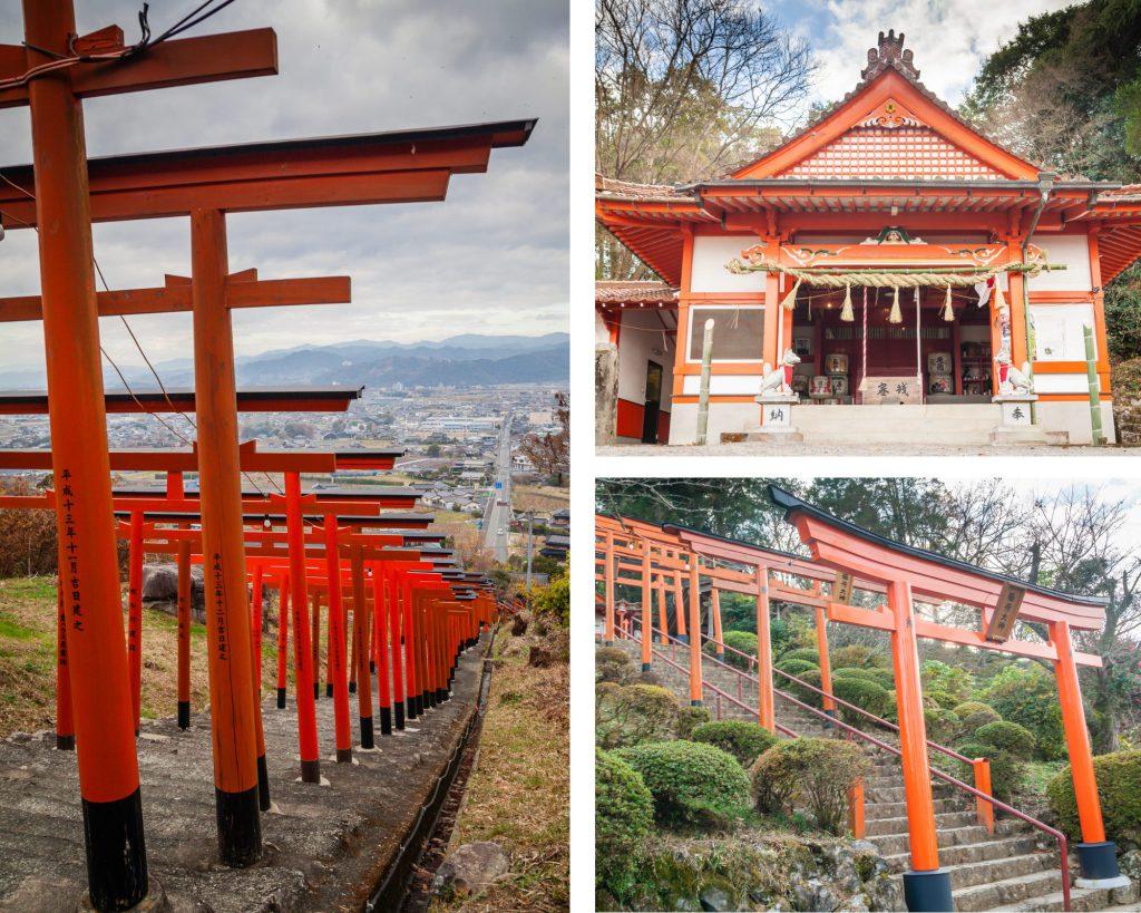 Spectacular View of 91 Red Torii Gates on a Steep Slope-0