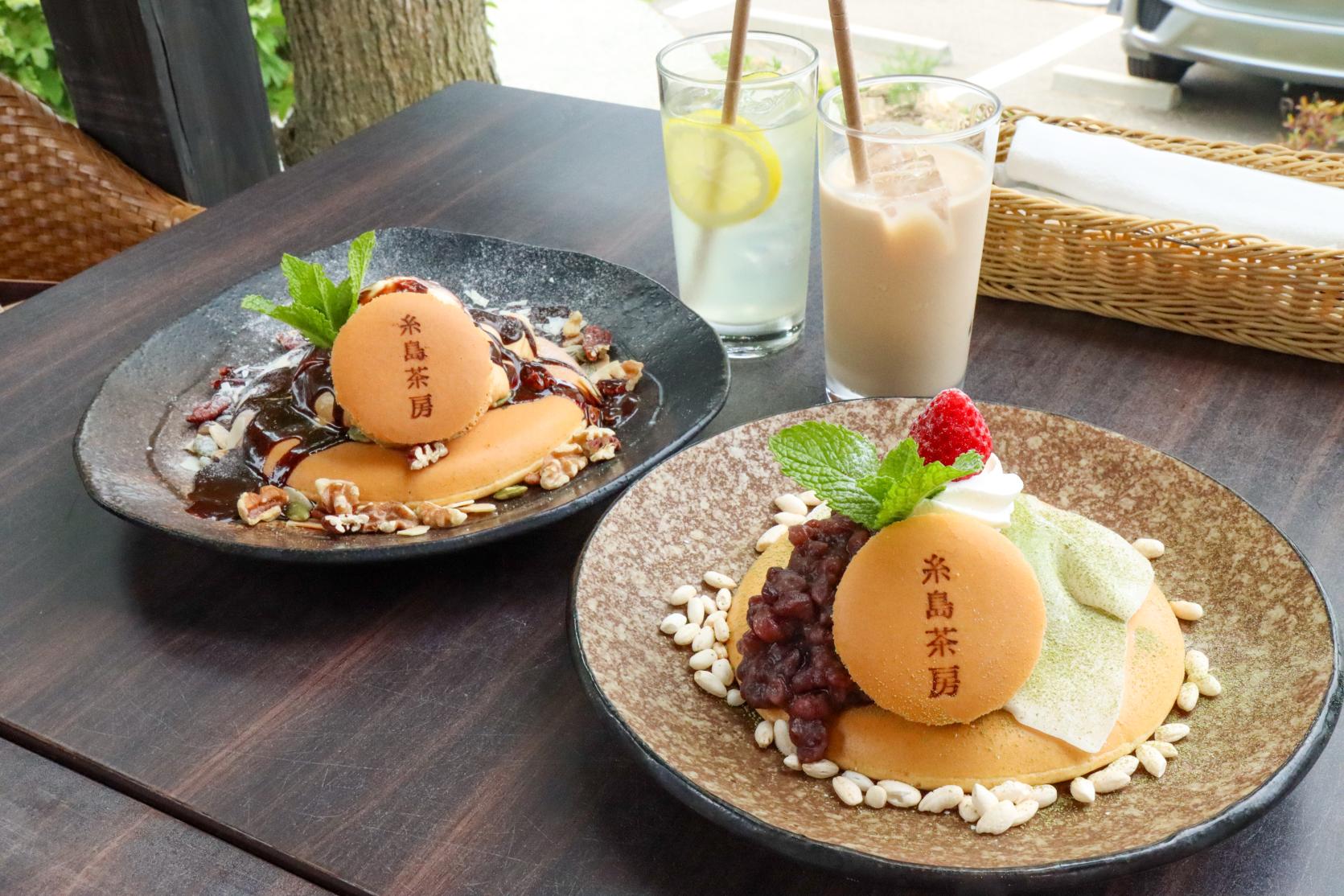 海を眺めながら特製パンケーキを：糸島茶房-0