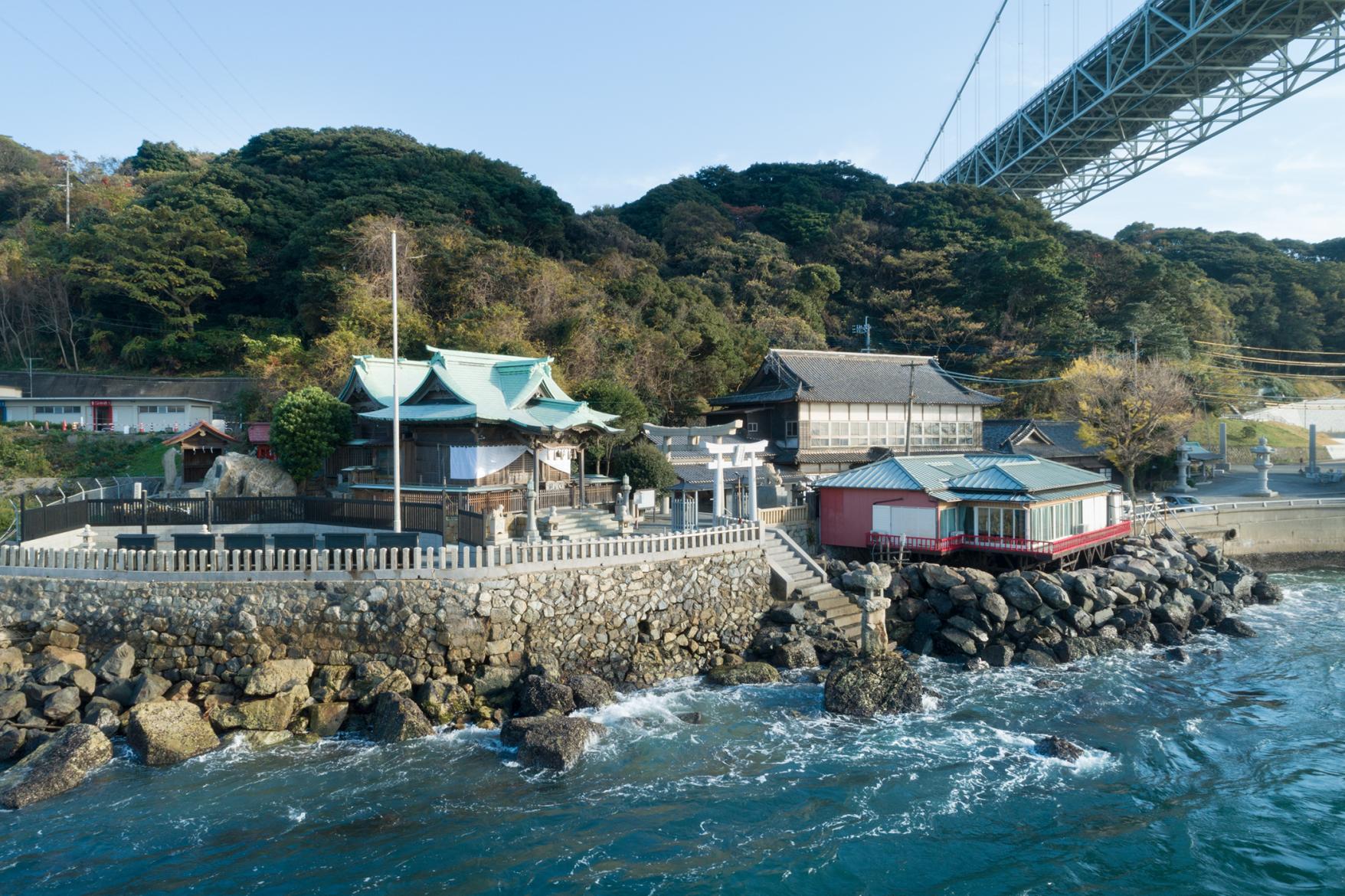 关门海峡大海美景尽在眼前【和布刈神社】-0