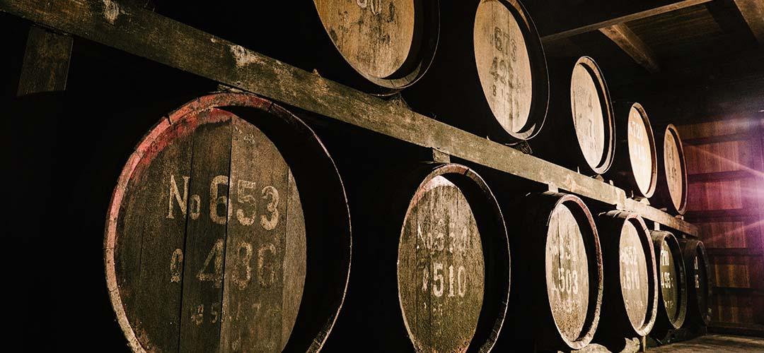 Shochu aged at their Kokyu-gura cellar that occupies a former tunnel of the national railway.-0