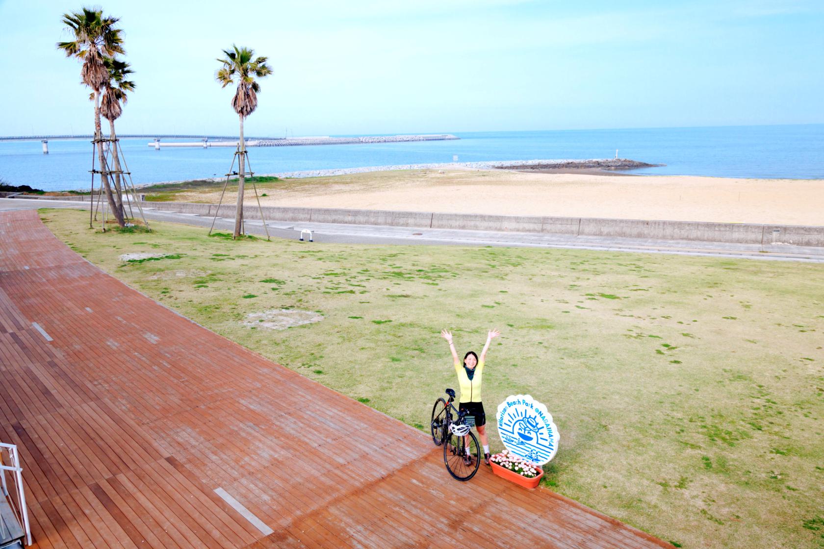 ゴールは水平線が美しい長井浜公園-0