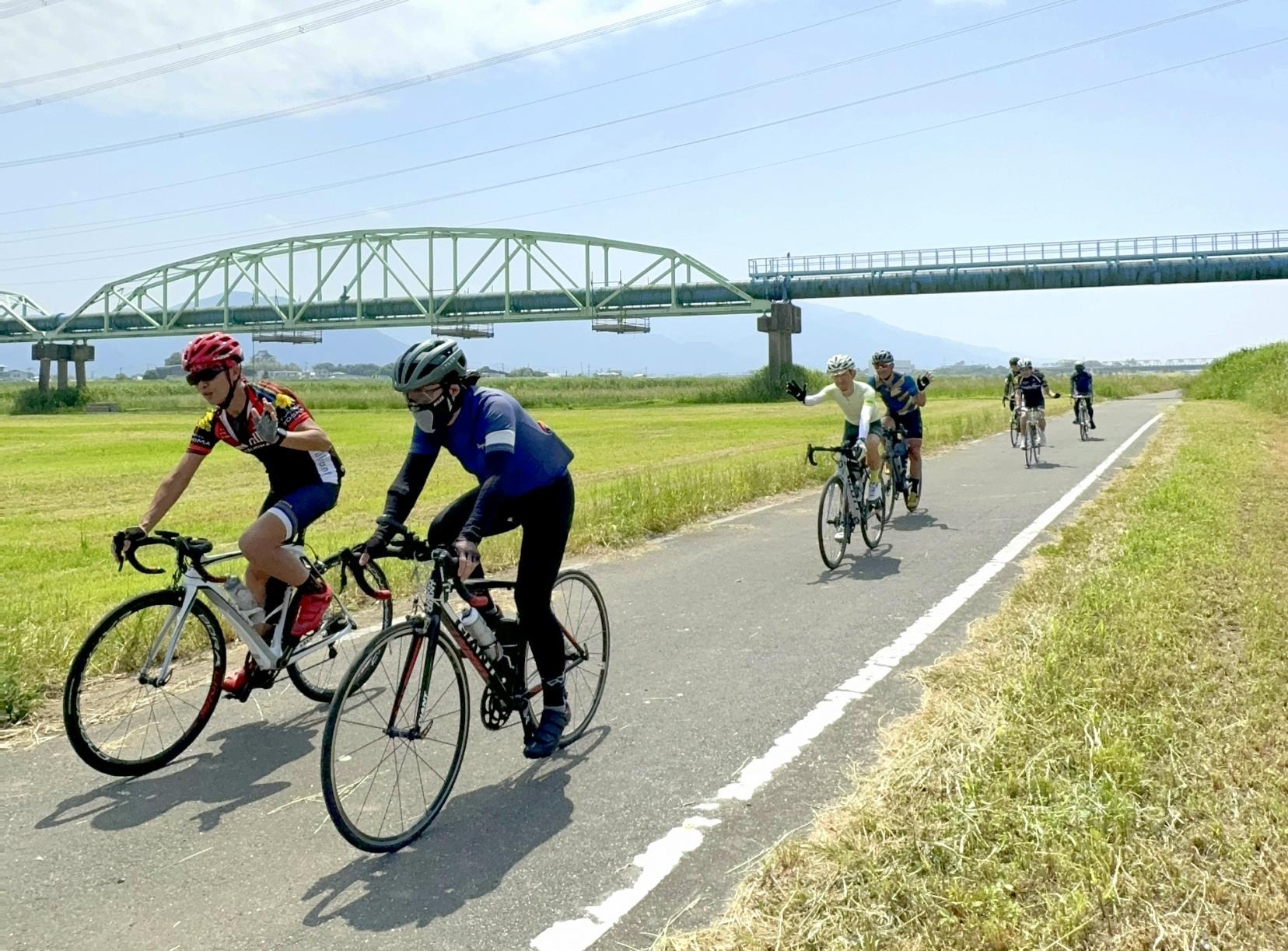 【2日目】遠賀川沿いのサイクリングロードを北九州へ-3